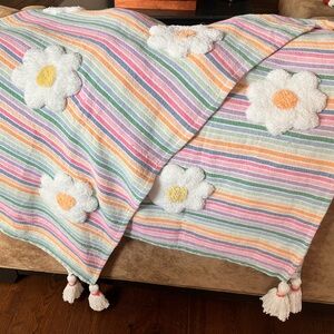 Rachel Zoe Rainbow Flower Throw